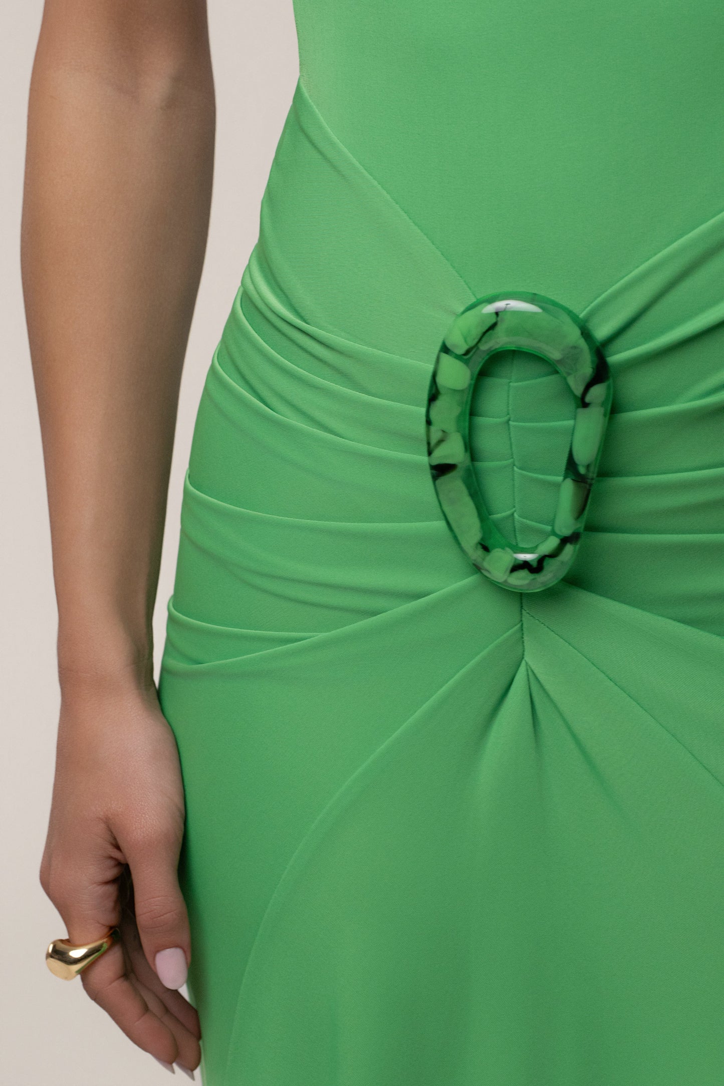 Green Kora Sleeveless Maxi Dress
