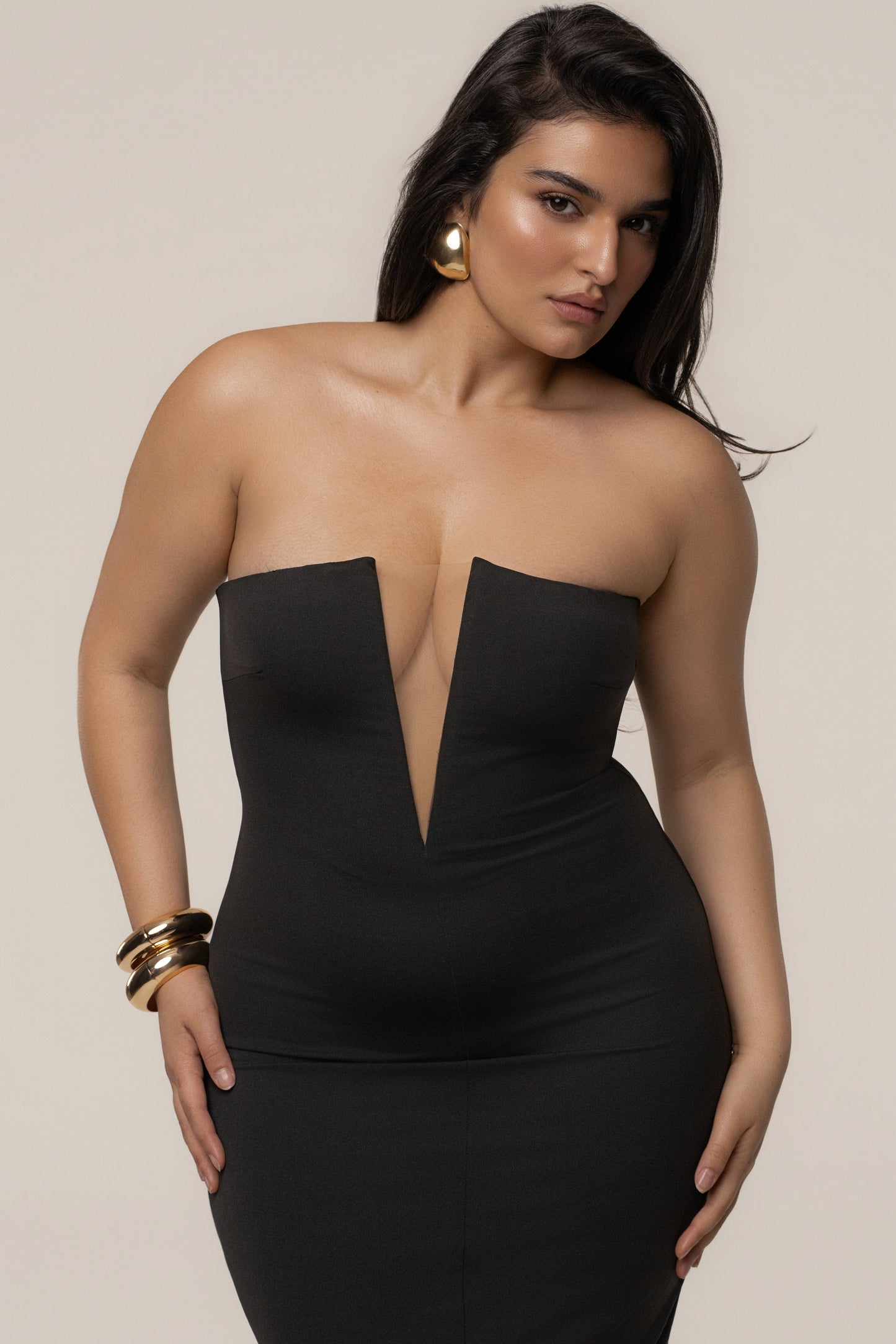 Black Midnight Illusion Maxi Gown