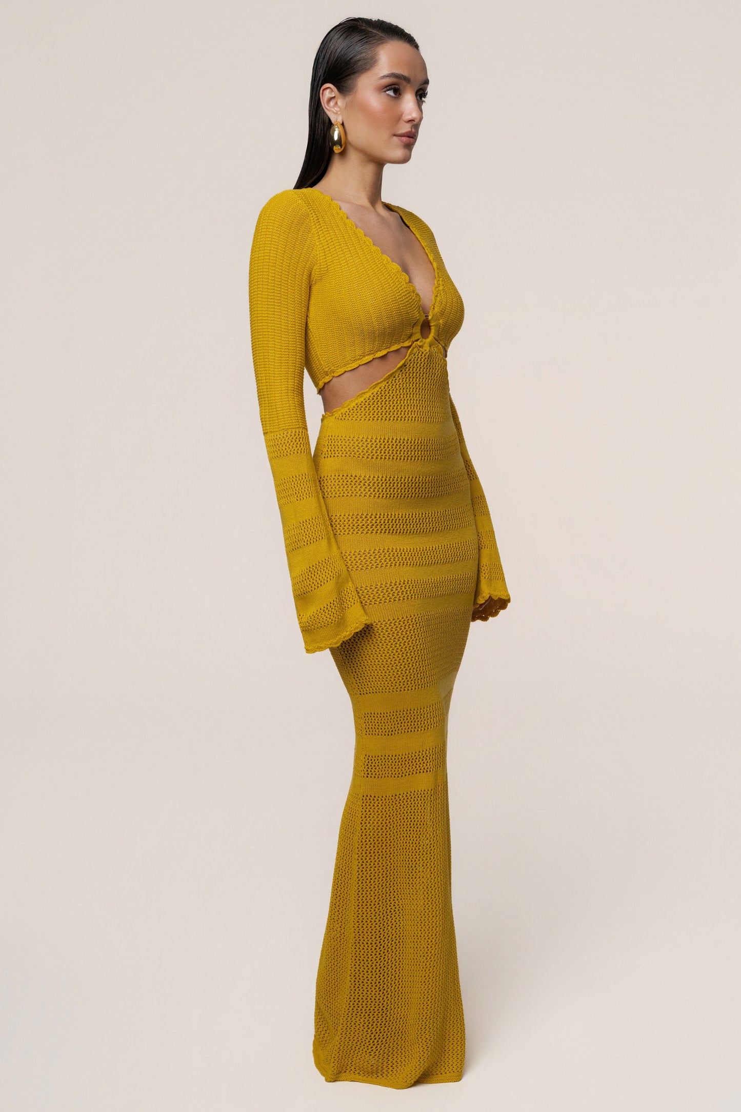 Yellow Blossom Haven Maxi Dress