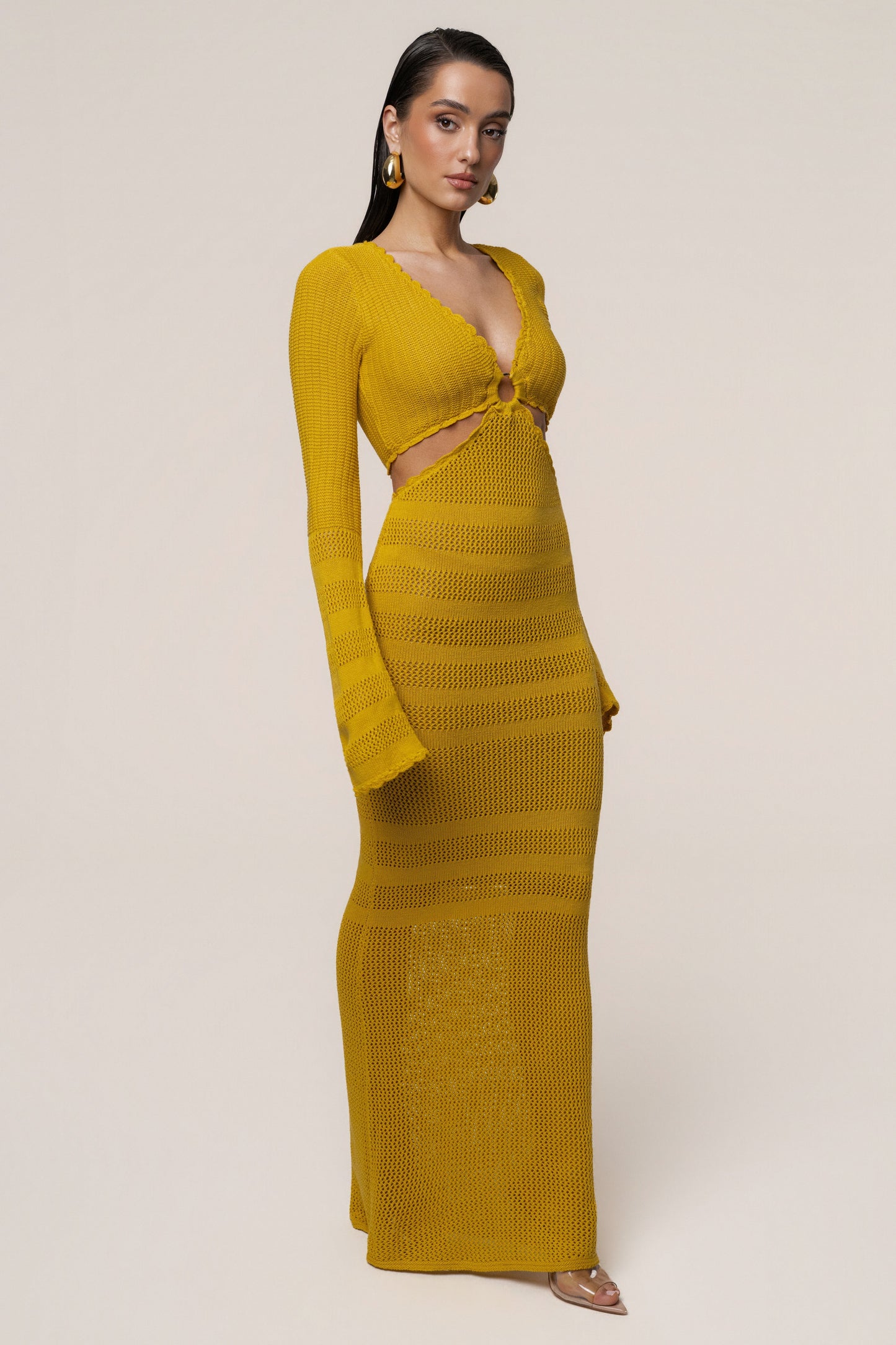 Yellow Blossom Haven Maxi Dress