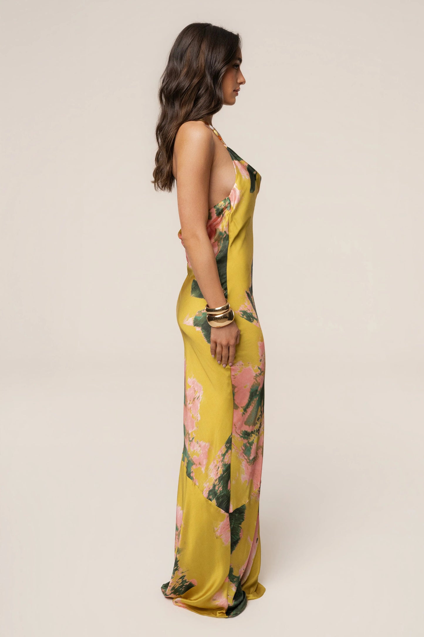 PRE-ORDER Yellow Print Bethani Maxi Dress