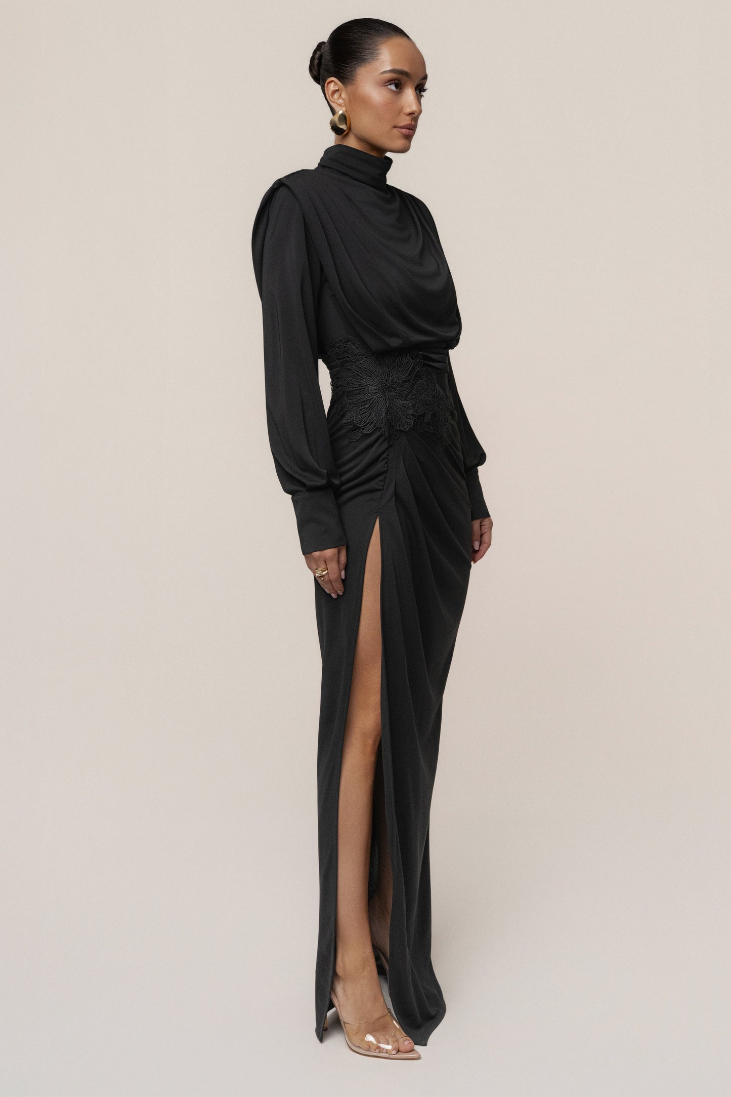 Black Radiance Maxi Gown