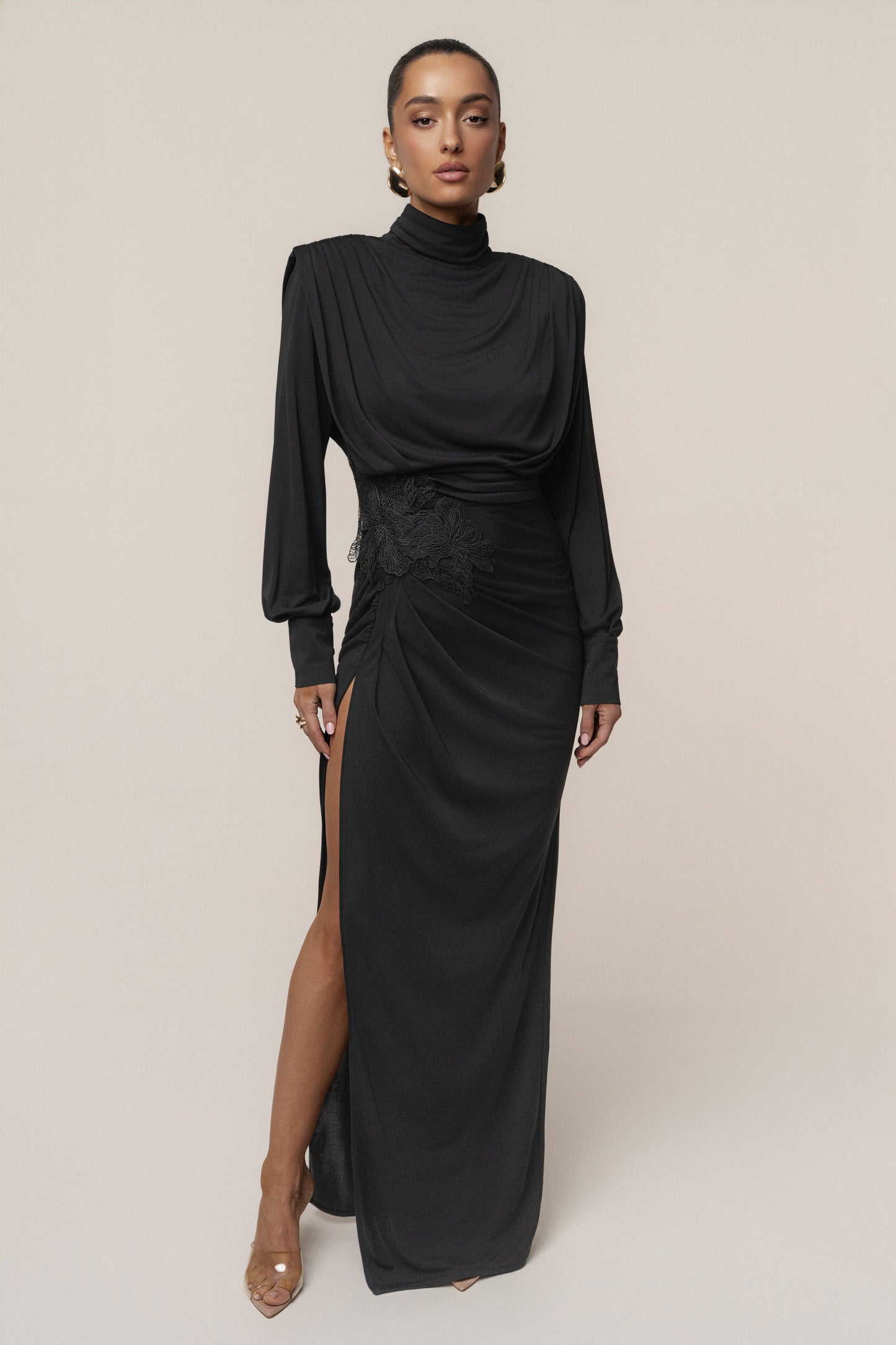 Black Radiance Maxi Gown