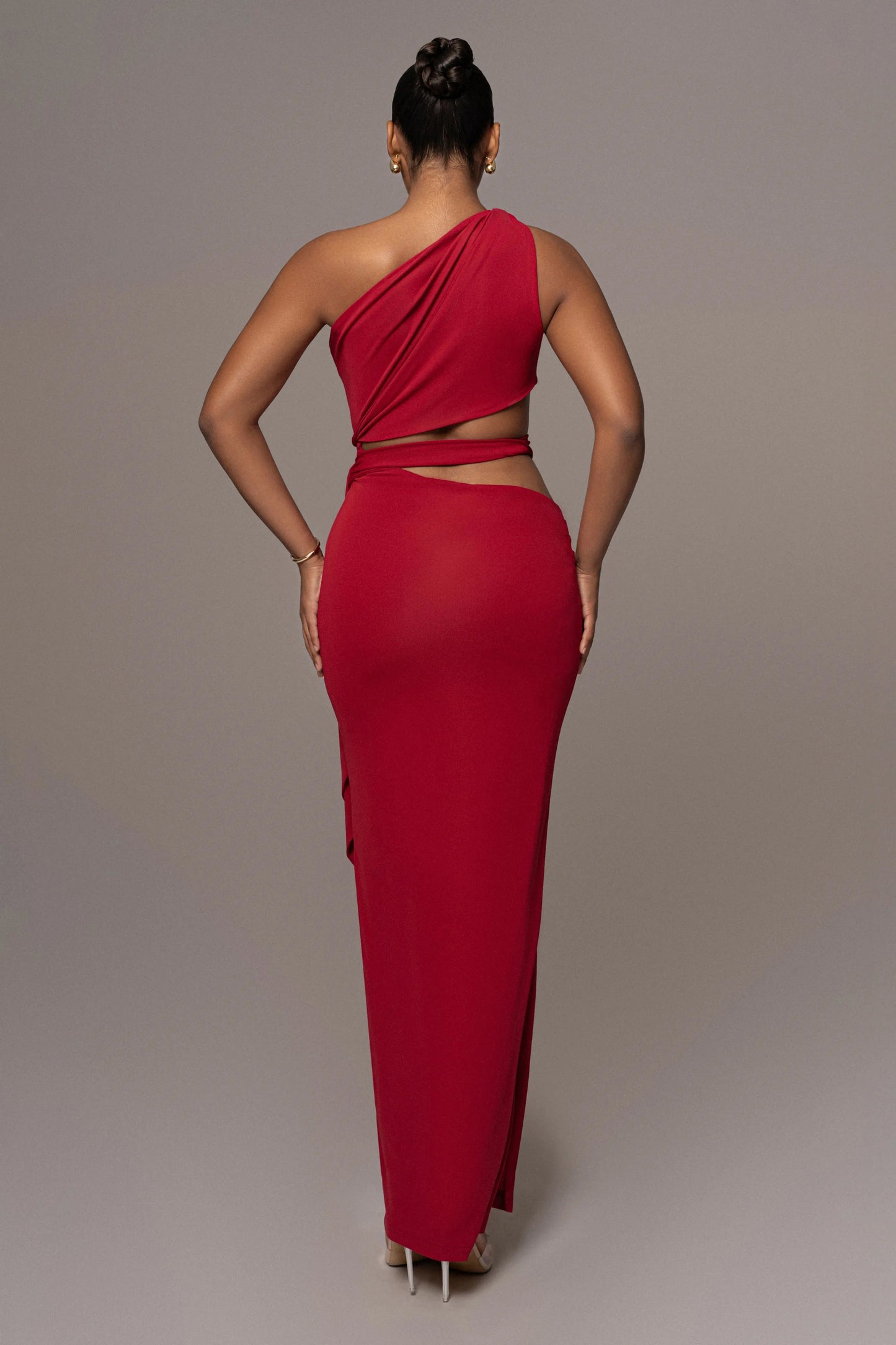 Red Athenia Keyhole Maxi Dress
