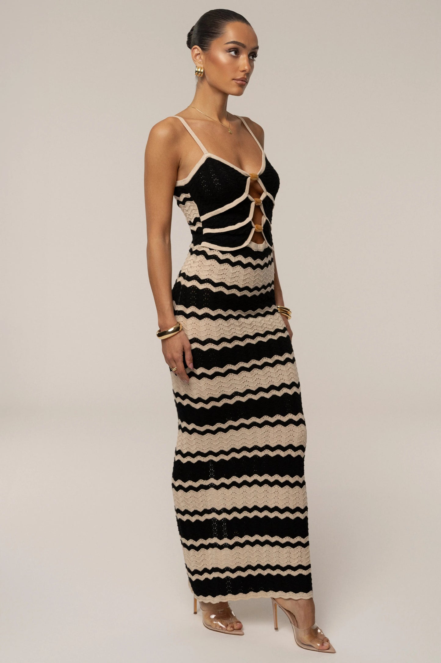 Black Azula Knit Maxi Dress