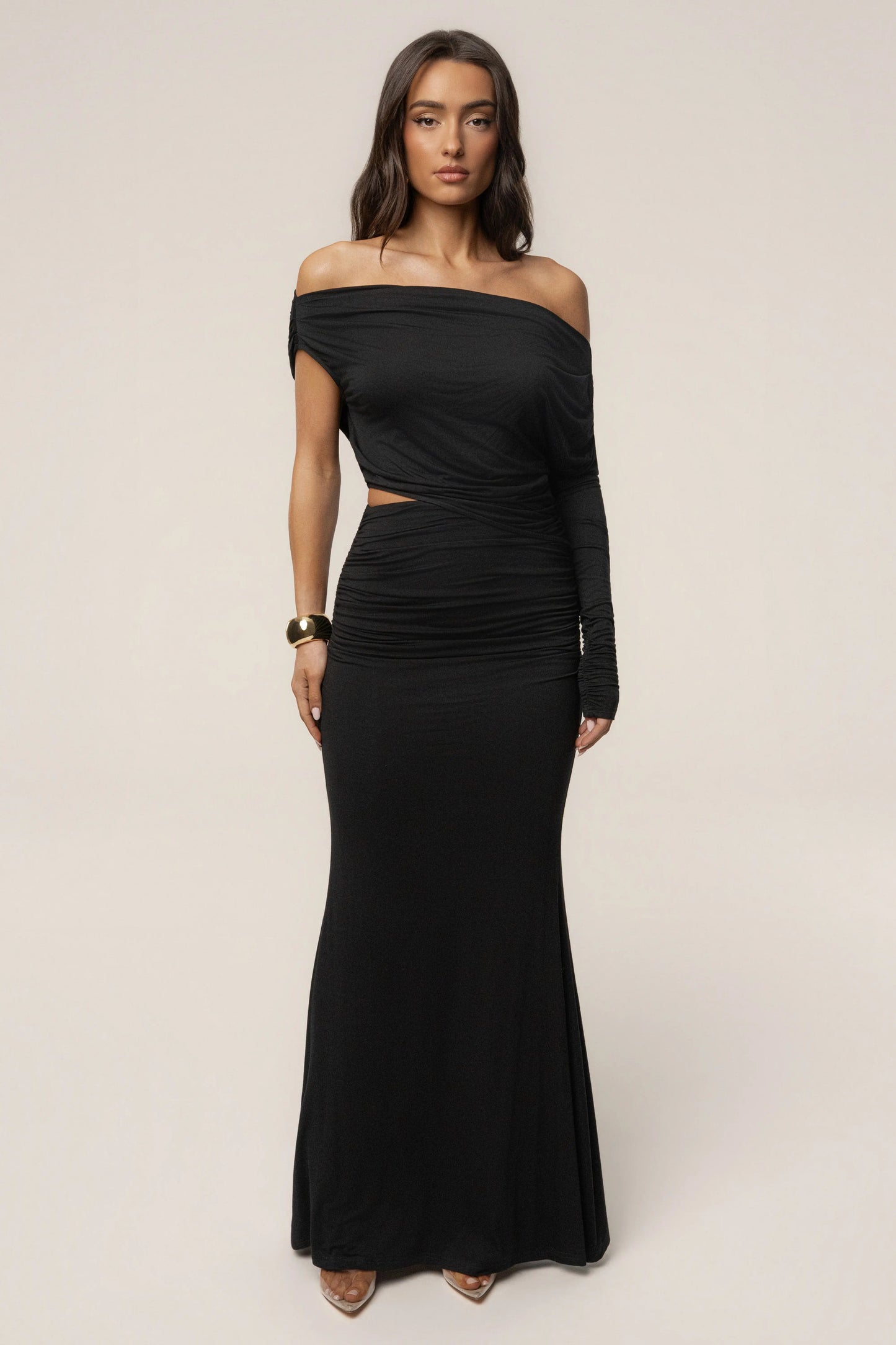Black Premiere Cutout Maxi Dress