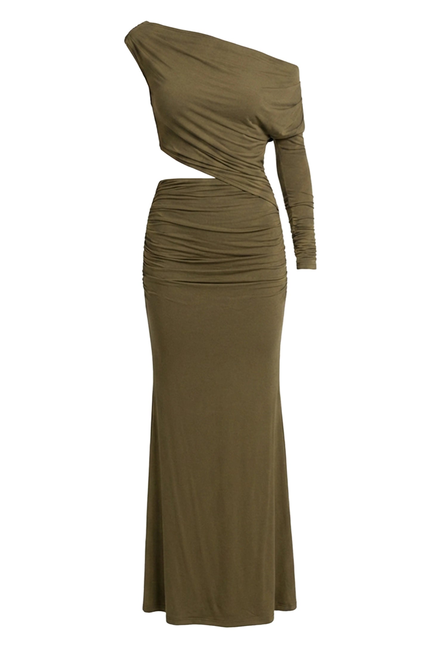 Olive Premiere Cutout Maxi Dress