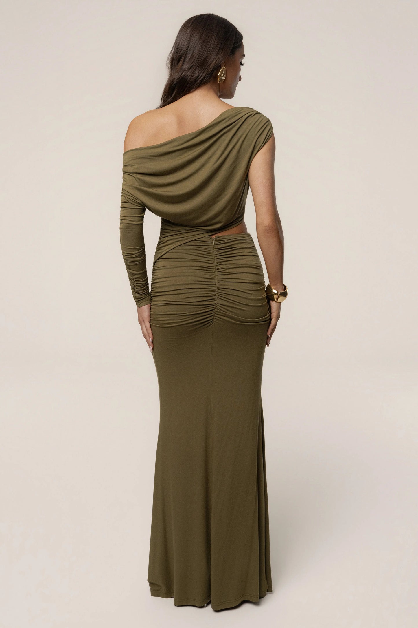 Olive Premiere Cutout Maxi Dress