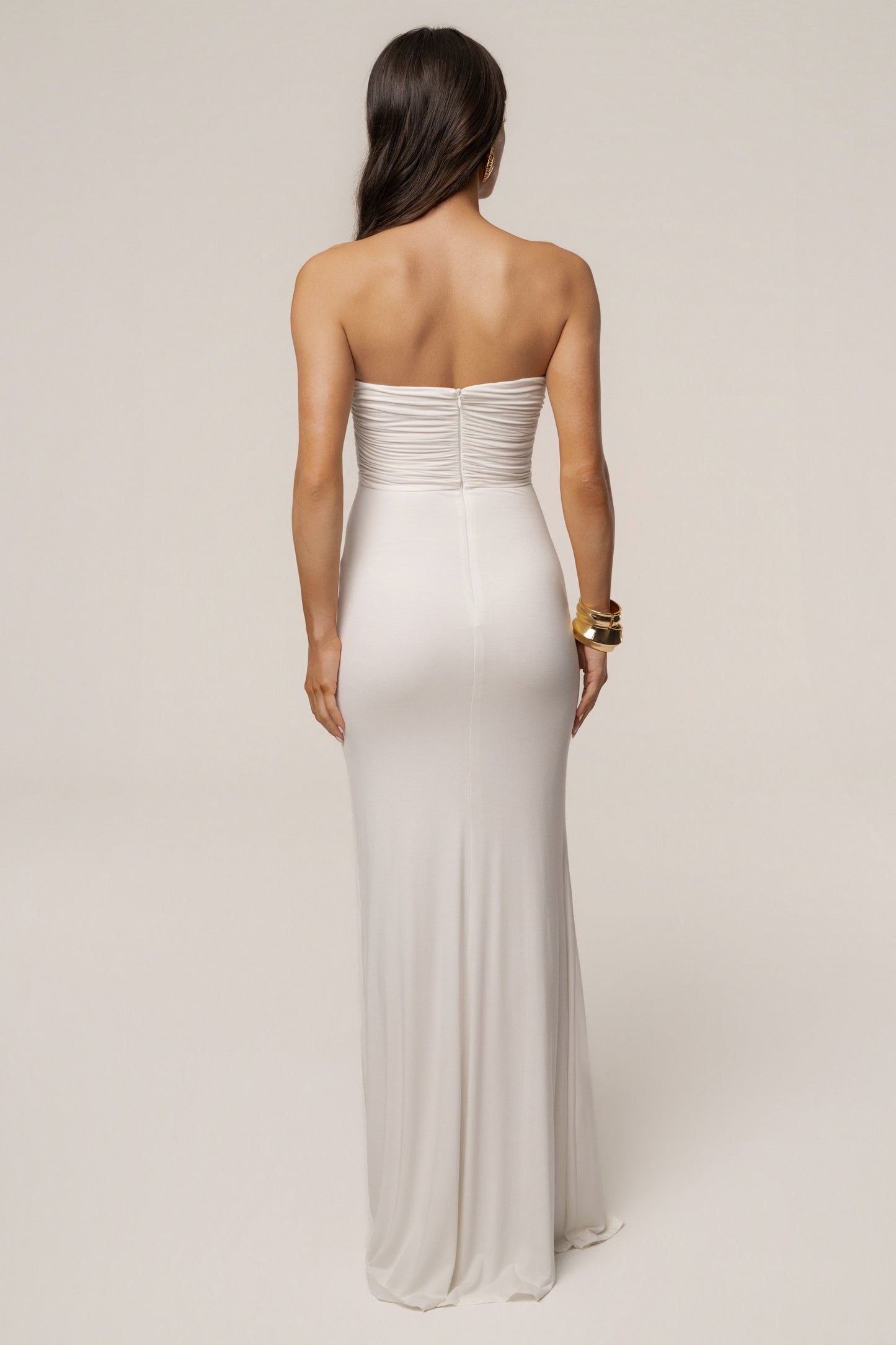 Ivory Athena Cutout Maxi Dress