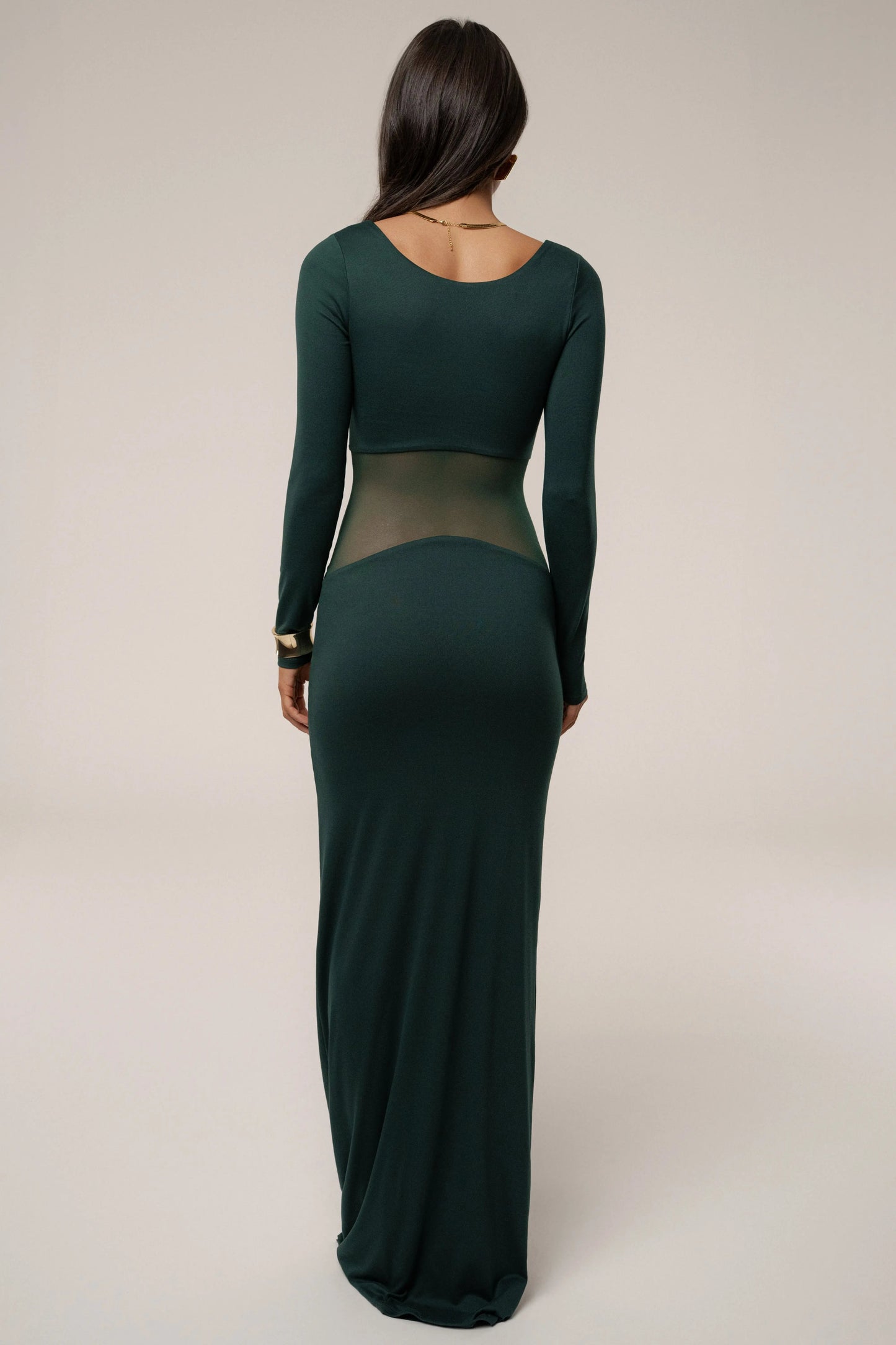 Emerald Glitz Hour Maxi Dress