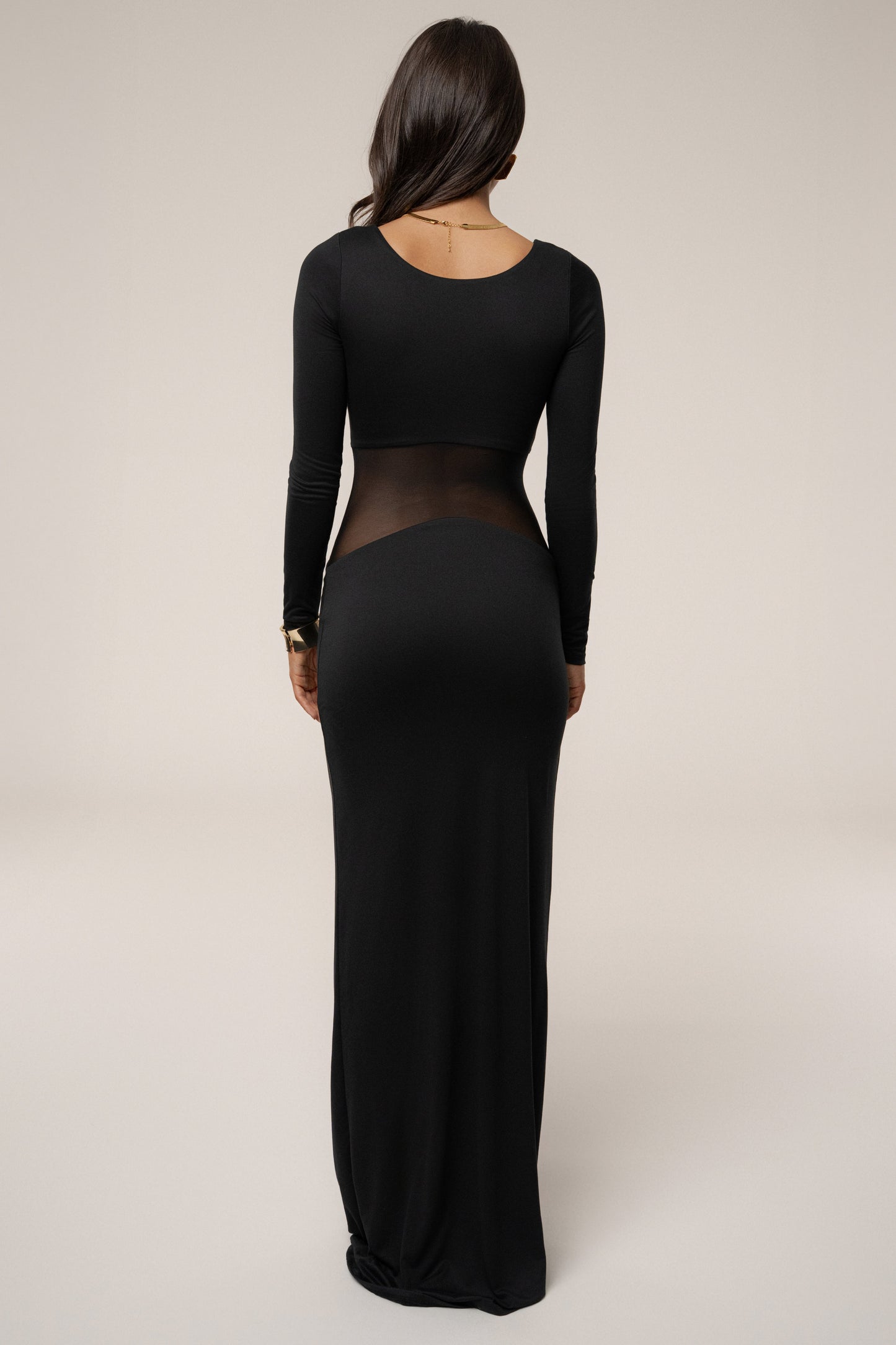 Black Glitz Hour Maxi Dress