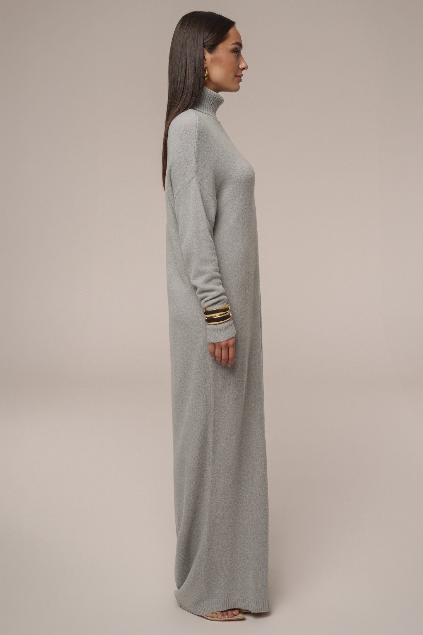 Grey Hartley Knit Maxi Dress