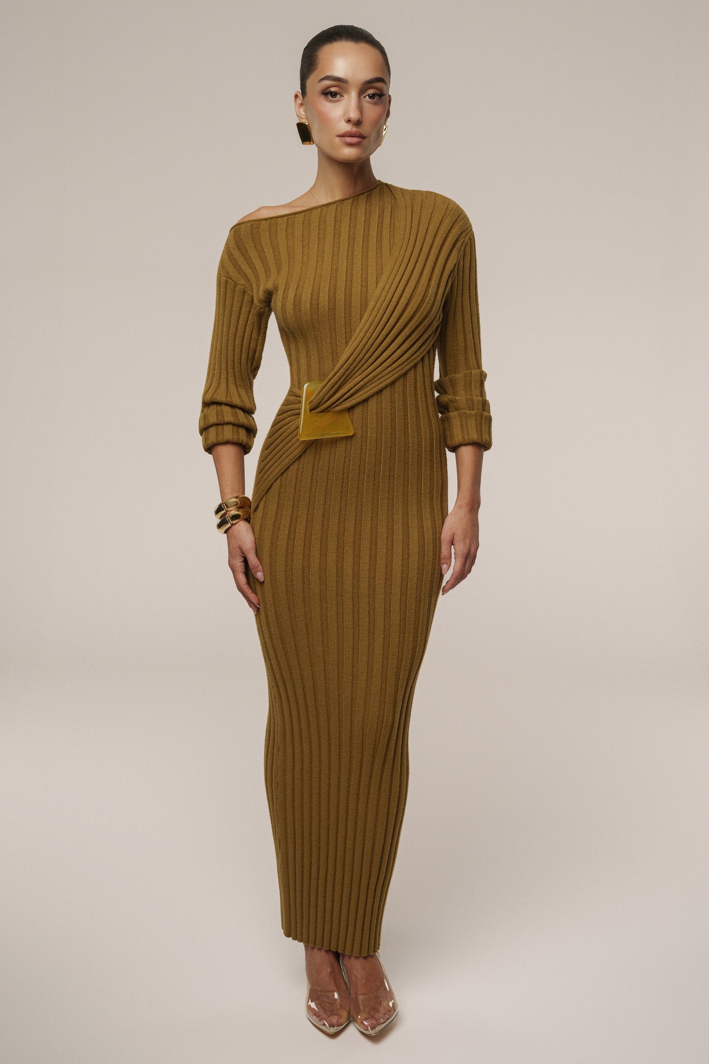 Olive Auttomn Maxi Dress