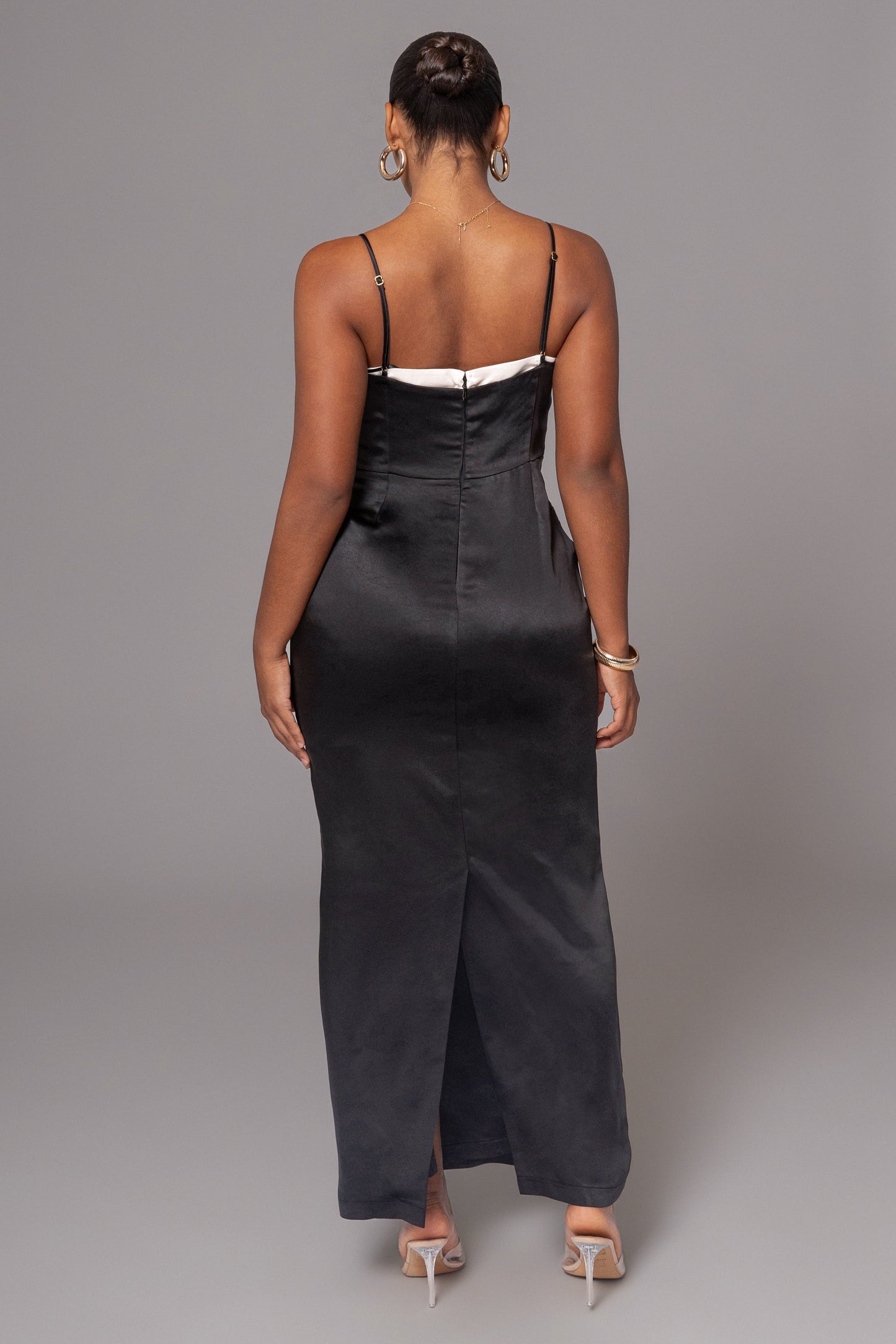 Black Moment In Time Maxi Dress